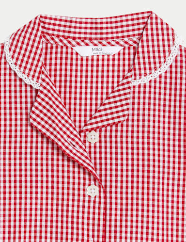 Girls' Pure Cotton Gingham School Dress (2-14 Yrs) 7 of 7