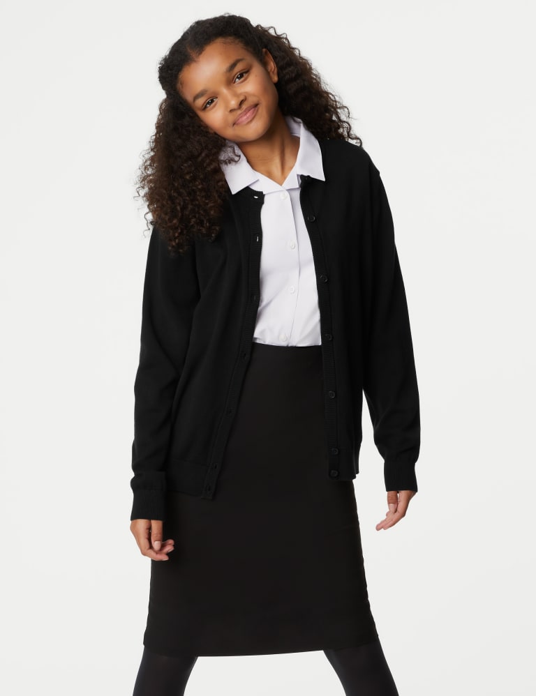 M&s black cardigan ladies discount
