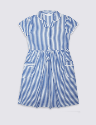 red striped school summer dress