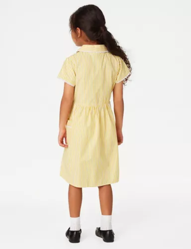 Girls' Pure Cotton Striped School Dress (2-14 Yrs) 4 of 5