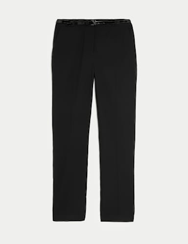 Girls' Skinny Leg Belted School Trousers (2-18 Yrs) 2 of 6
