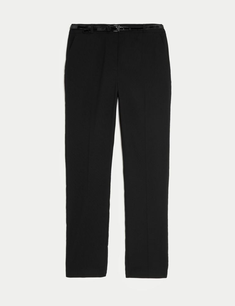 Girls' Skinny Leg Belted School Trousers (2-18 Yrs) | M&S Collection | M&S