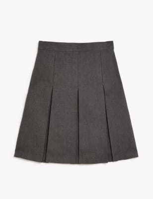 Girls' Slim Fit Permanent Pleats School Skirt (2-18 Yrs)