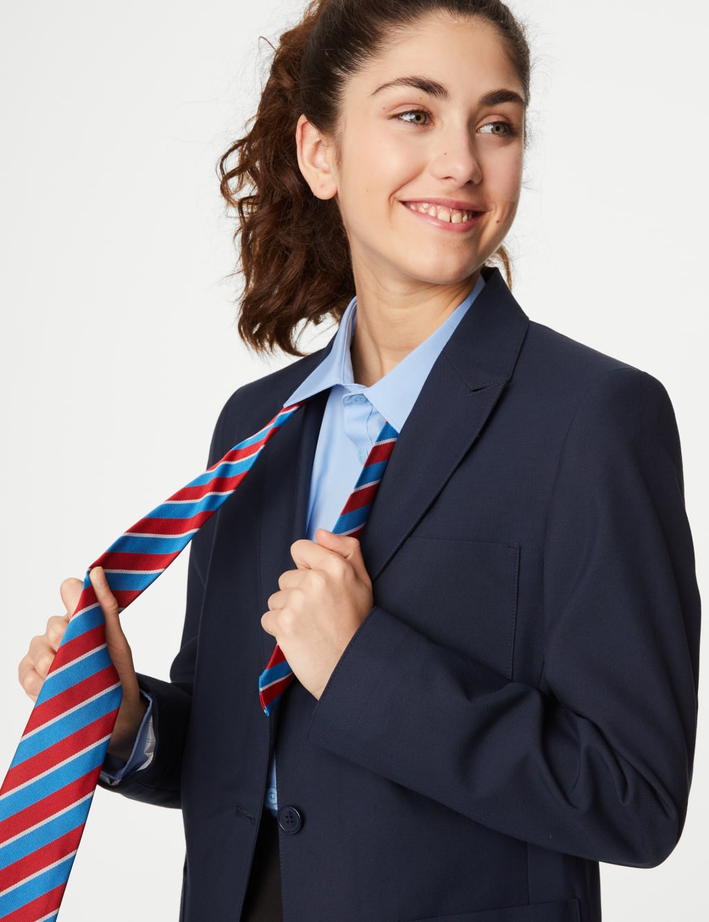 Girls' Slim Fit School Blazer (9-18 Yrs) 3 of 7