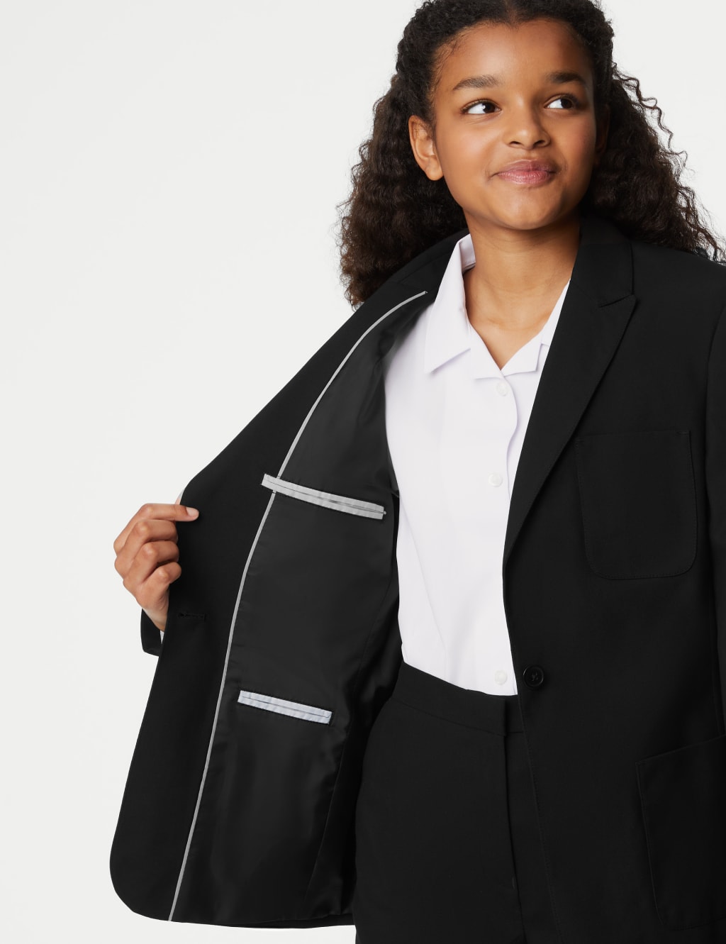 Girls' Slim Fit School Blazer (9-18 Yrs) 7 of 7