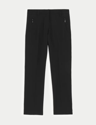 Girls' Slim Leg School Trousers (2-18 Yrs) Image 2 of 4