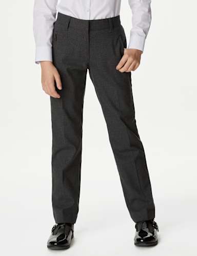 Girls' Slim Leg School Trousers (2-18 Yrs) 3 of 7