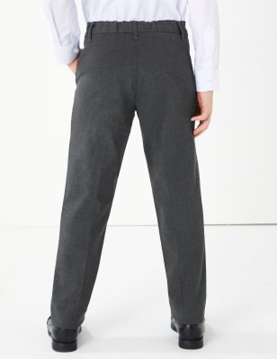girls slim fit grey school trousers
