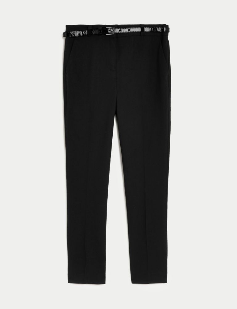 Girls' Super Skinny Belted School Trousers (2-18 Yrs) | M&S Collection ...