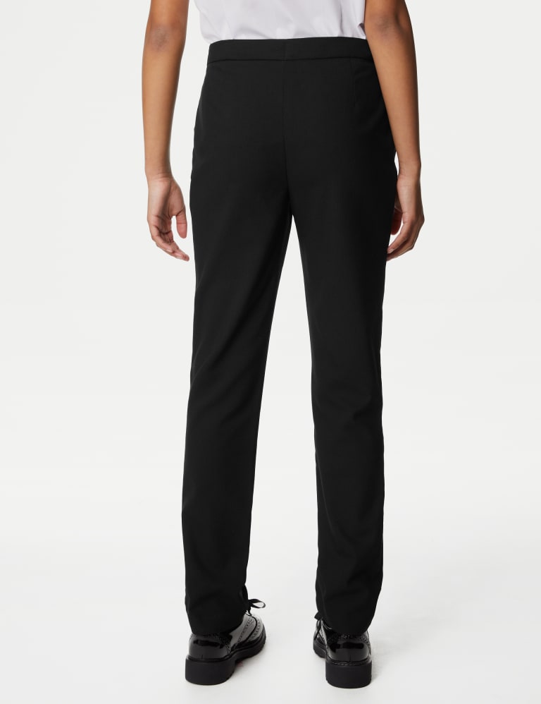 Girls Super Skinny Leg Zip School Trousers 2 18 Yrs