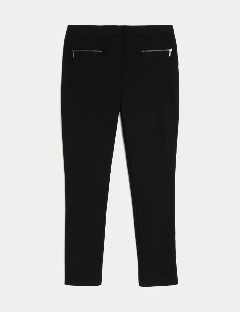 Girls' Super Skinny Leg Zip School Trousers (2-18 Yrs) 2 of 4