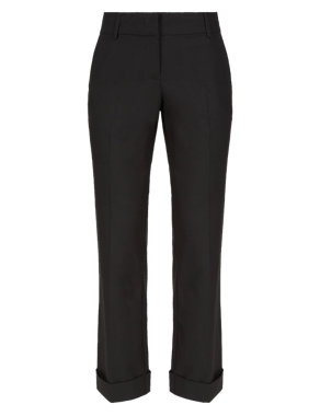 Girls' Wide Leg Crease Resistant Turn Up Trousers with Stormwear+™ (Older Girls) Image 2 of 4