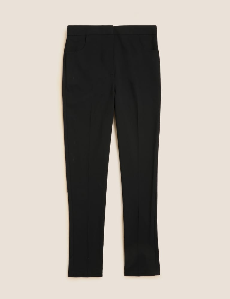 Black high waisted skinny school trousers store