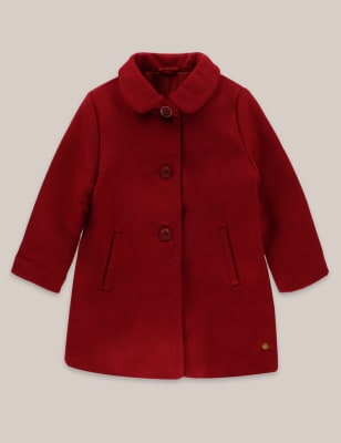 childrens red wool coat