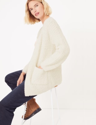cream edge to edge cardigan