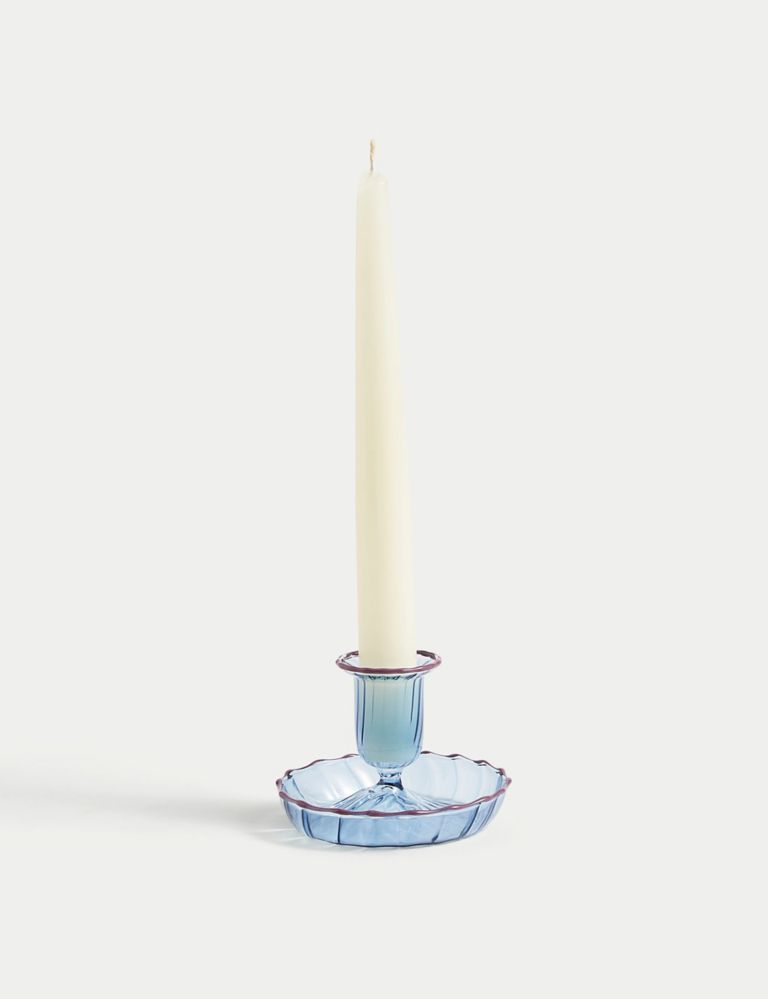 Glass Dinner Candle Holder 1 of 4