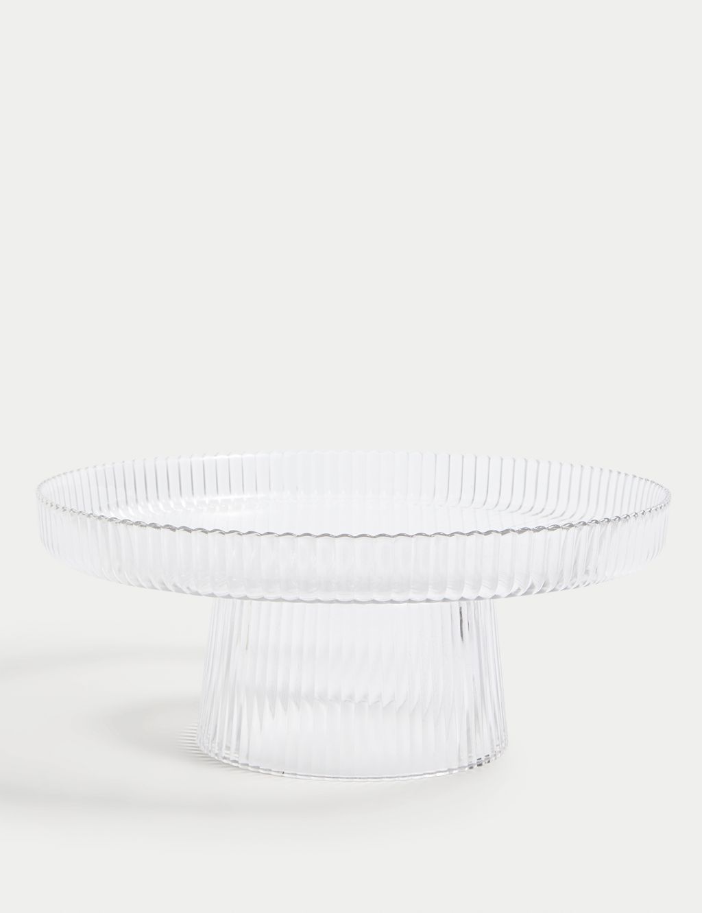 Glass Ribbed Cake Stand 3 of 4
