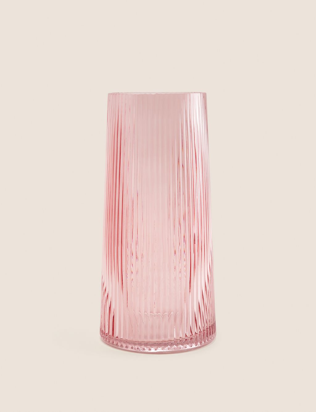 Glass Ribbed Vase 3 of 3