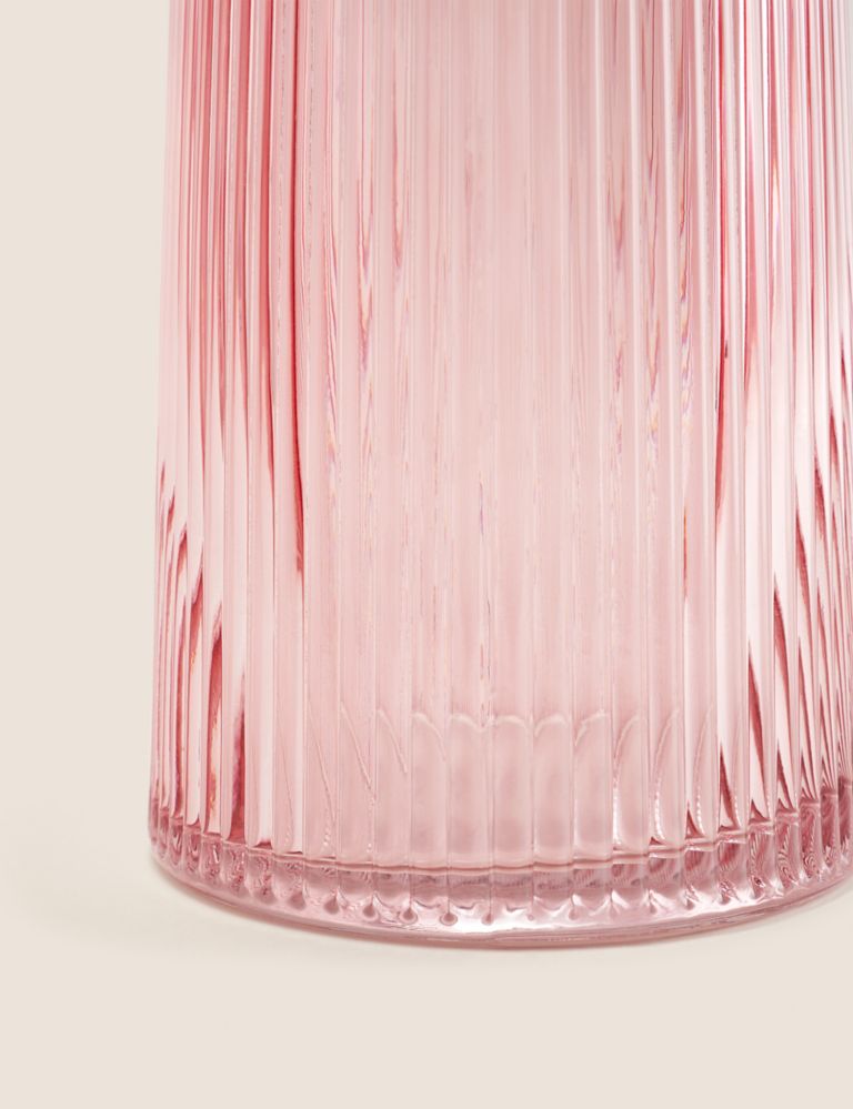 Glass Ribbed Vase 3 of 3