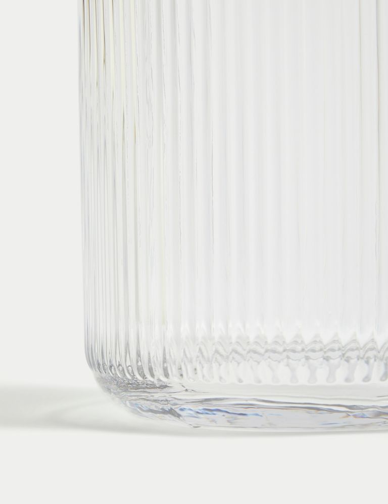Glass Ribbed Vase 4 of 6