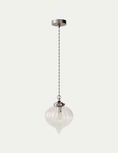 Glass Teardrop Pendant Light 1 of 6