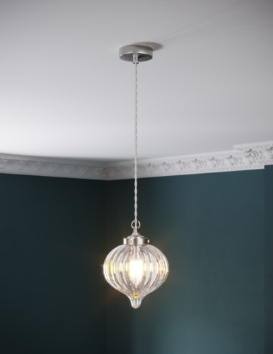 Glass Teardrop Pendant Light 2 of 6