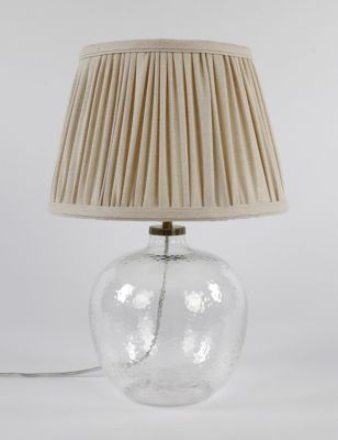 Glass Textured Table Lamp M S, Tall Thin Ceramic Table Lamps