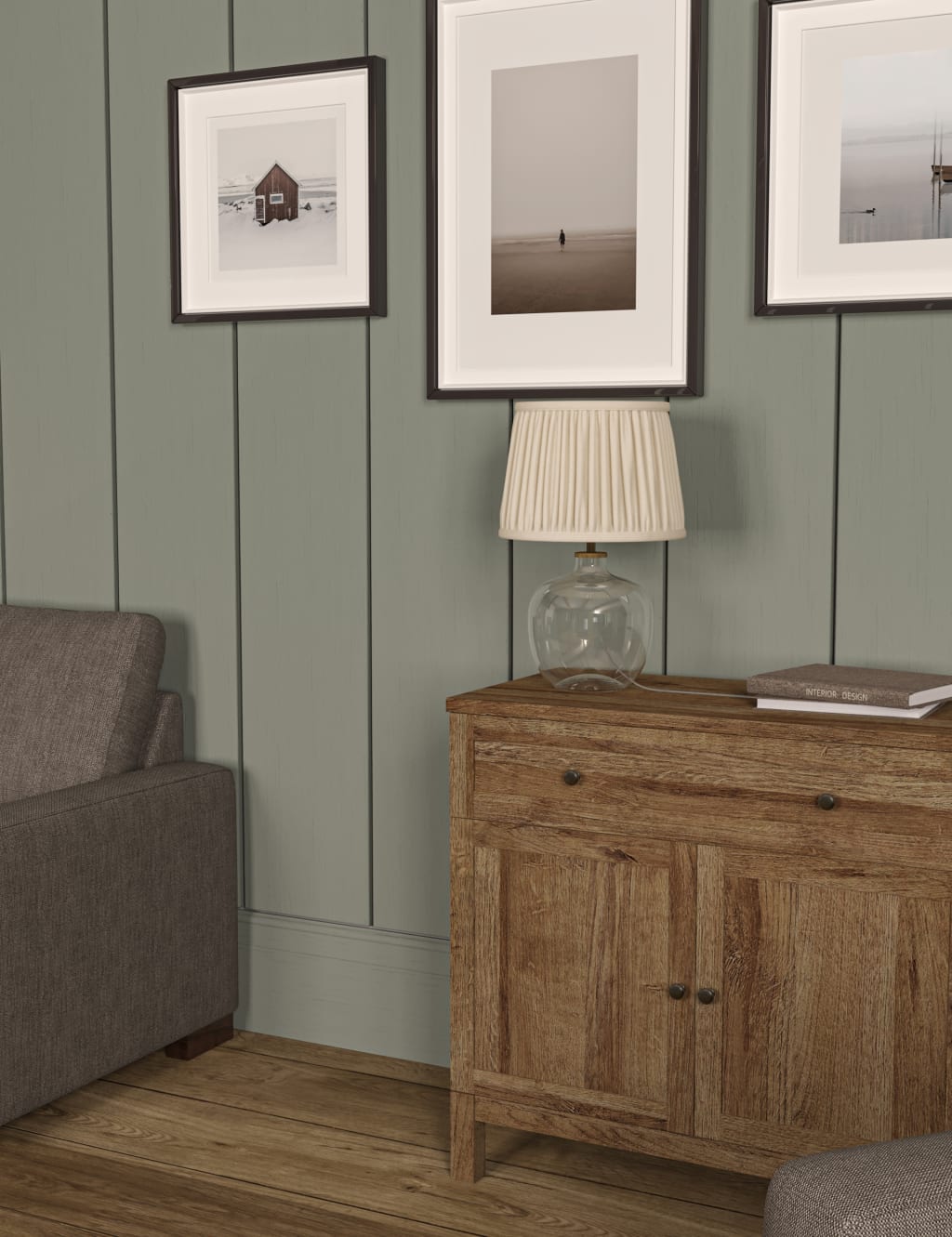 Glass Textured Table Lamp 1 of 8