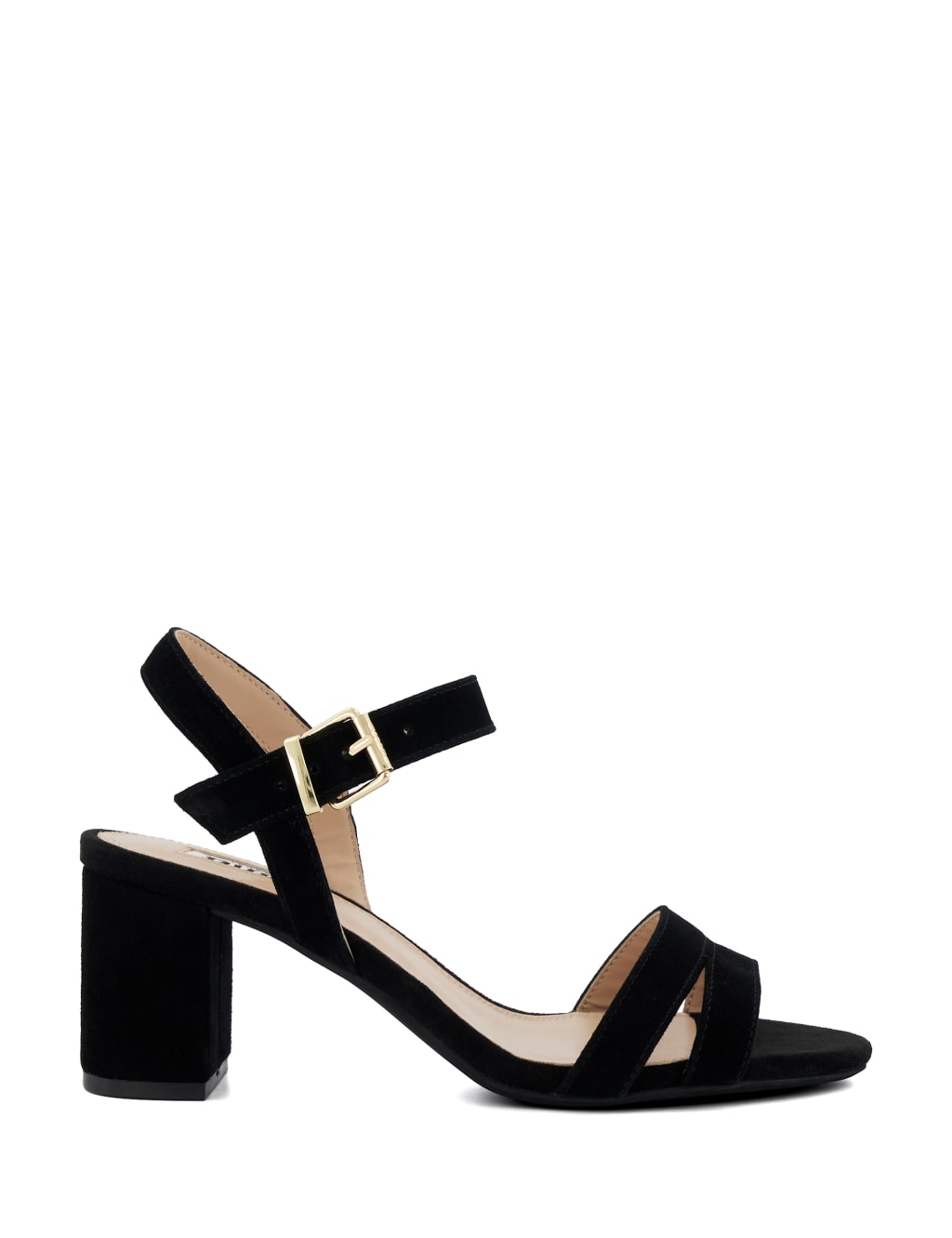 Glitter Ankle Strap Block Heel Sandals | Dune London | M&S