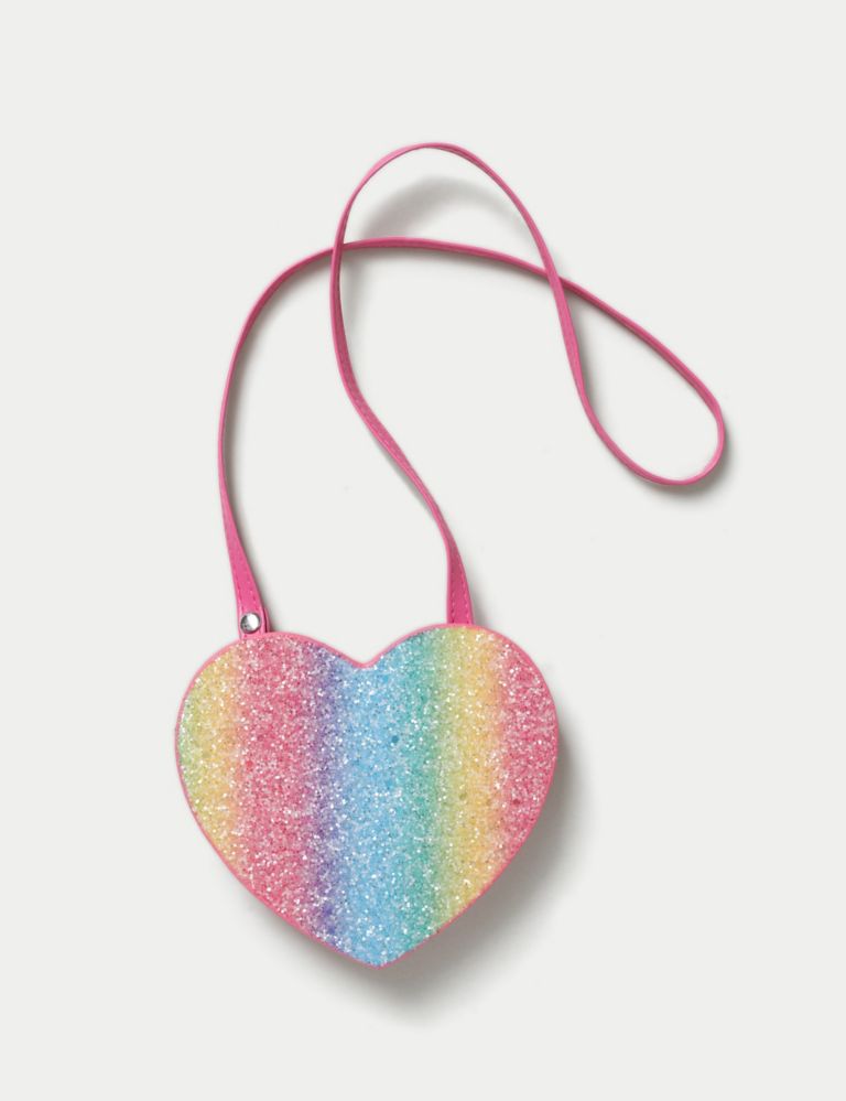 Glitter Heart Crossbody Bag 1 of 3