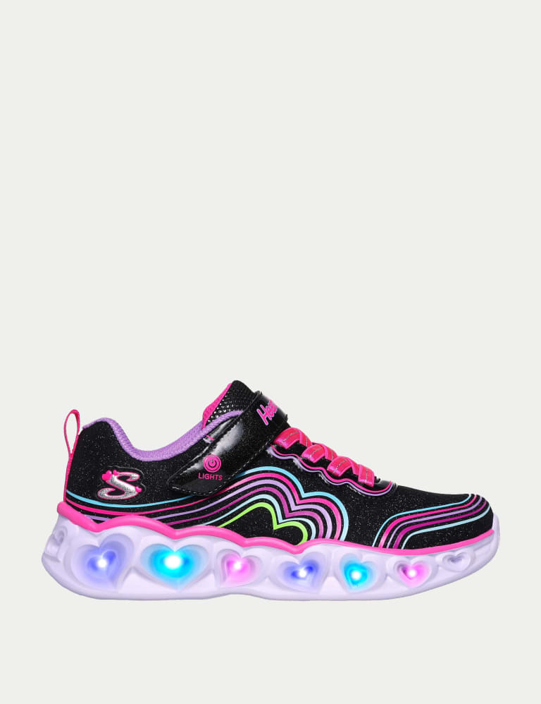 Glitter Light Up Trainers (9.5 Small - 3 Large) 1 of 6