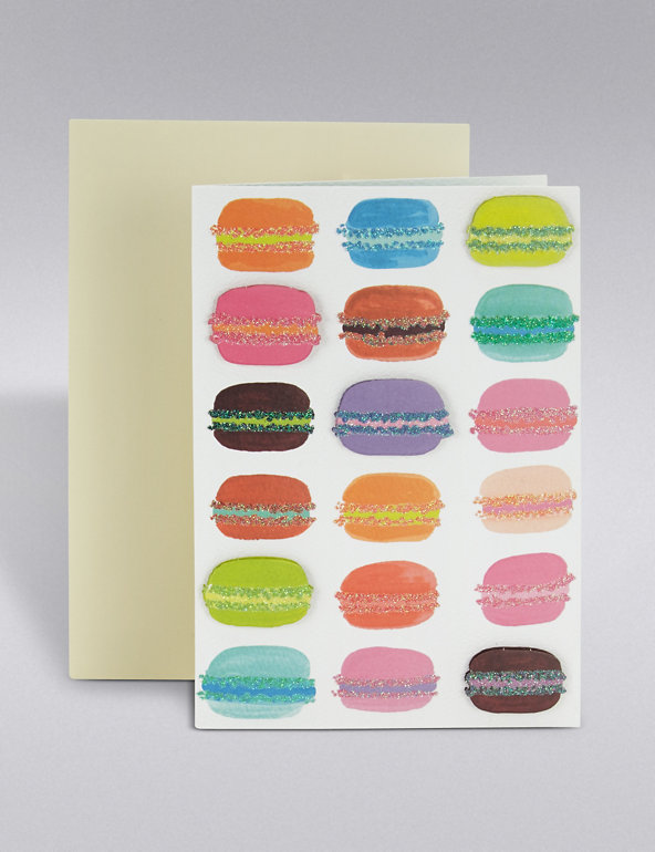 Glitter Macaroons Card Image 1 of 1