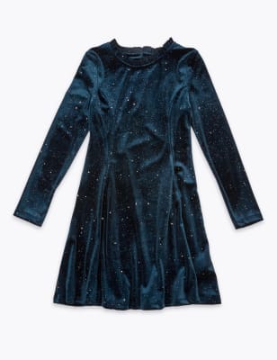 Marks and clearance spencer velvet dress