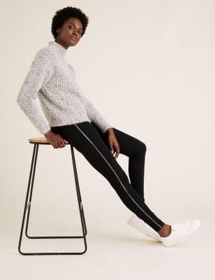 Glitter Side Stripe Leggings, M&S Collection