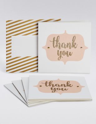 Glitter Thank You Cards Image 1 of 2