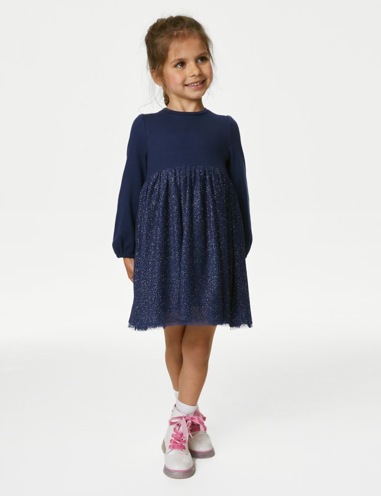 Glitter Tulle Dress (2-8 Yrs) | M&S Collection | M&S