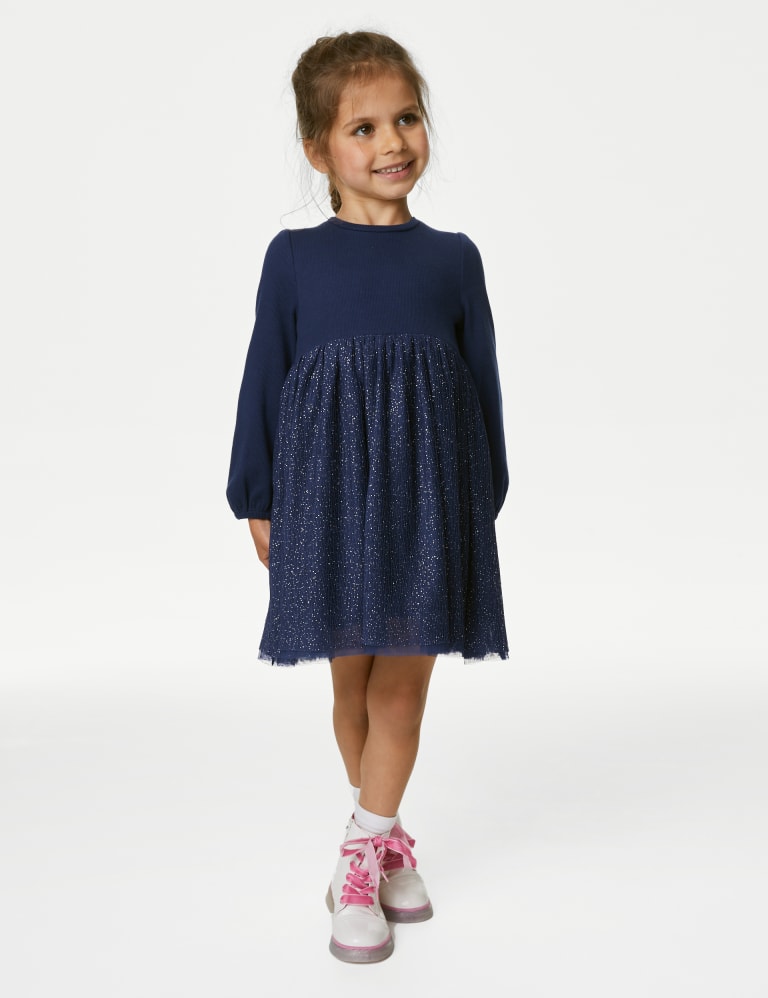 Glitter Tulle Dress (2-8 Yrs) | M&S Collection | M&S