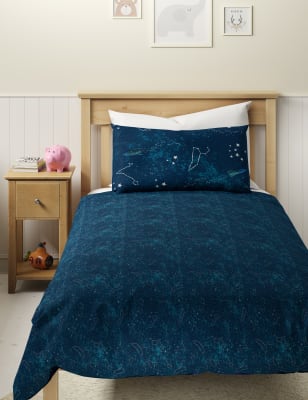 Glow in the outlet dark star duvet cover