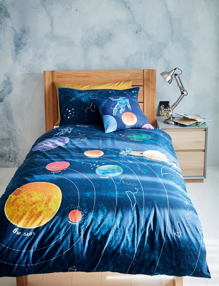 Glow in the Dark Space Bedding Set 1 of 6
