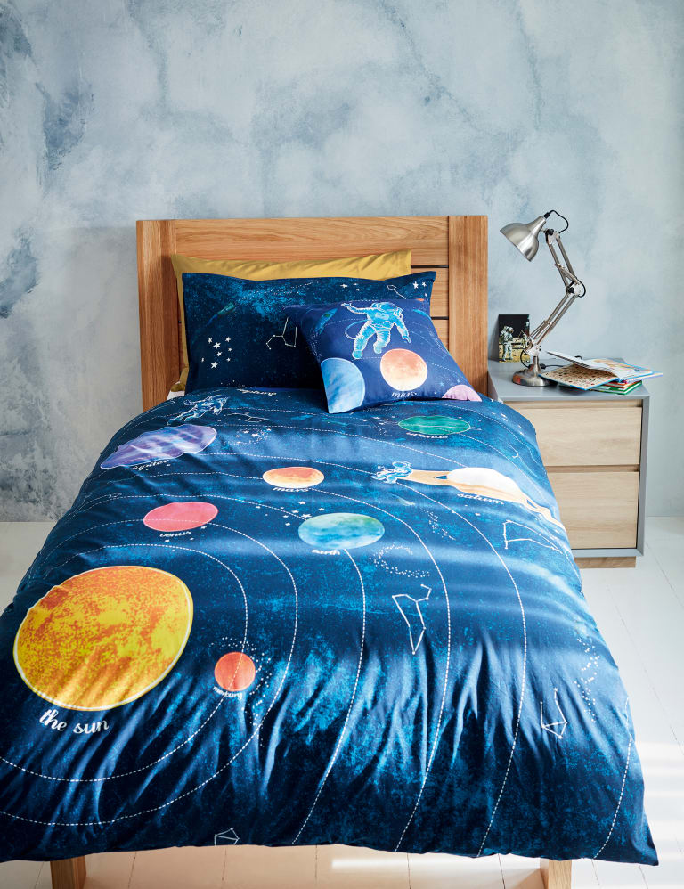 Planets & Stars Patchwork Print Girls Lounge Pants