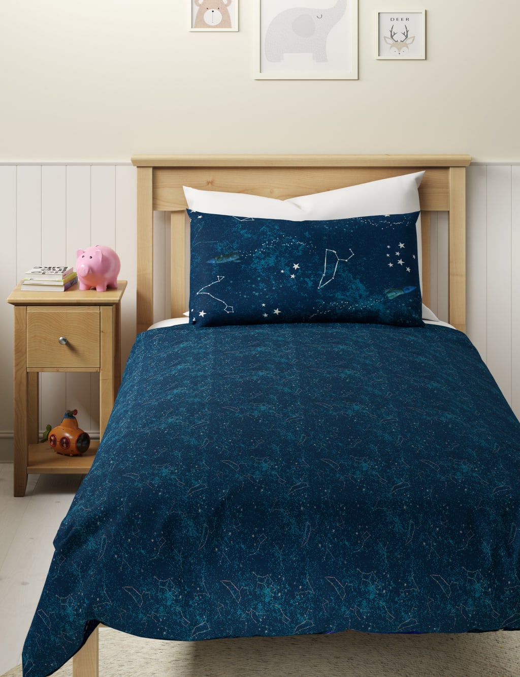 Glow in the Dark Space Bedding Set M&S Collection M&S