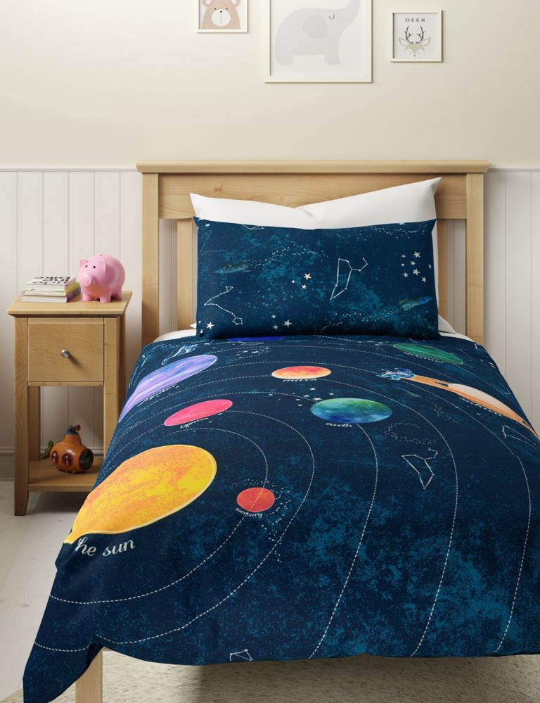Glow in the Dark Space Bedding Set 5 of 6