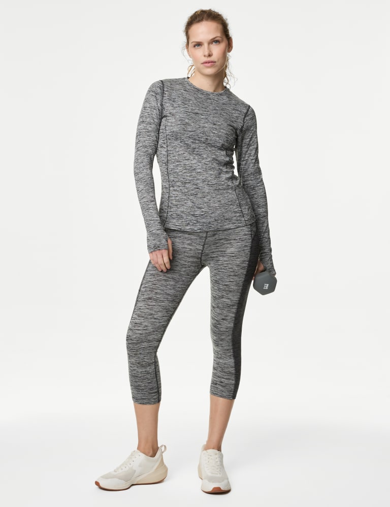 Go Move High Waisted Cropped Gym Leggings Goodmove M S