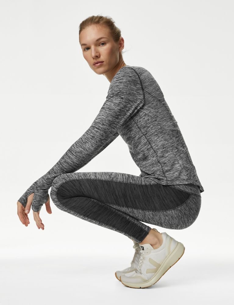 LULULEMON Gray Multi-Color Print Legging Size 10 (M) Activewear