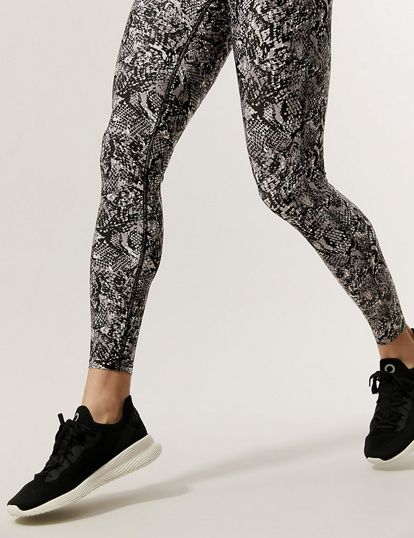 Ex M&S Goodmove Leggings Women's Printed Gym Workout Sport Fitness Brand New 