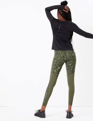 khaki workout leggings