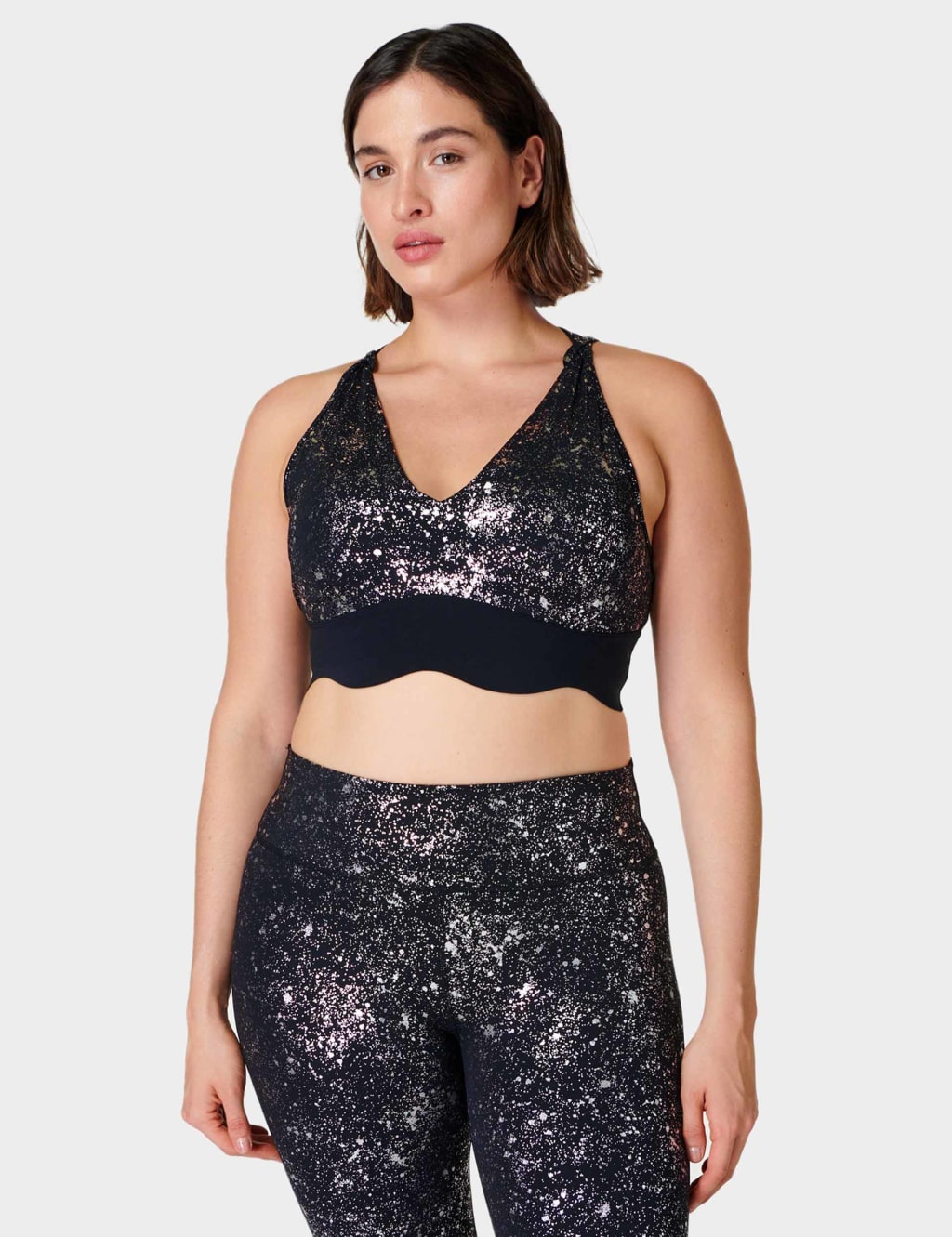 Goddess Metallic Non Wired Sports Bra Sweaty Betty M&S