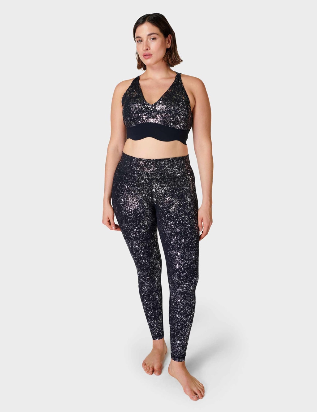 Goddess Metallic Non Wired Sports Bra Sweaty Betty M&S