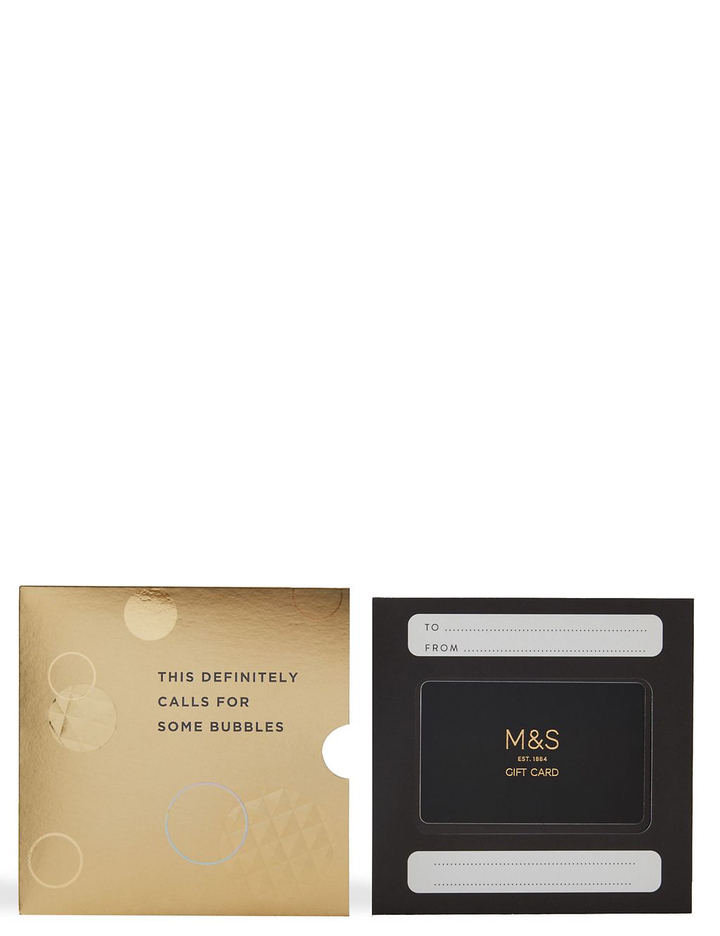 Gold Bubbles Gift Card 1 of 4