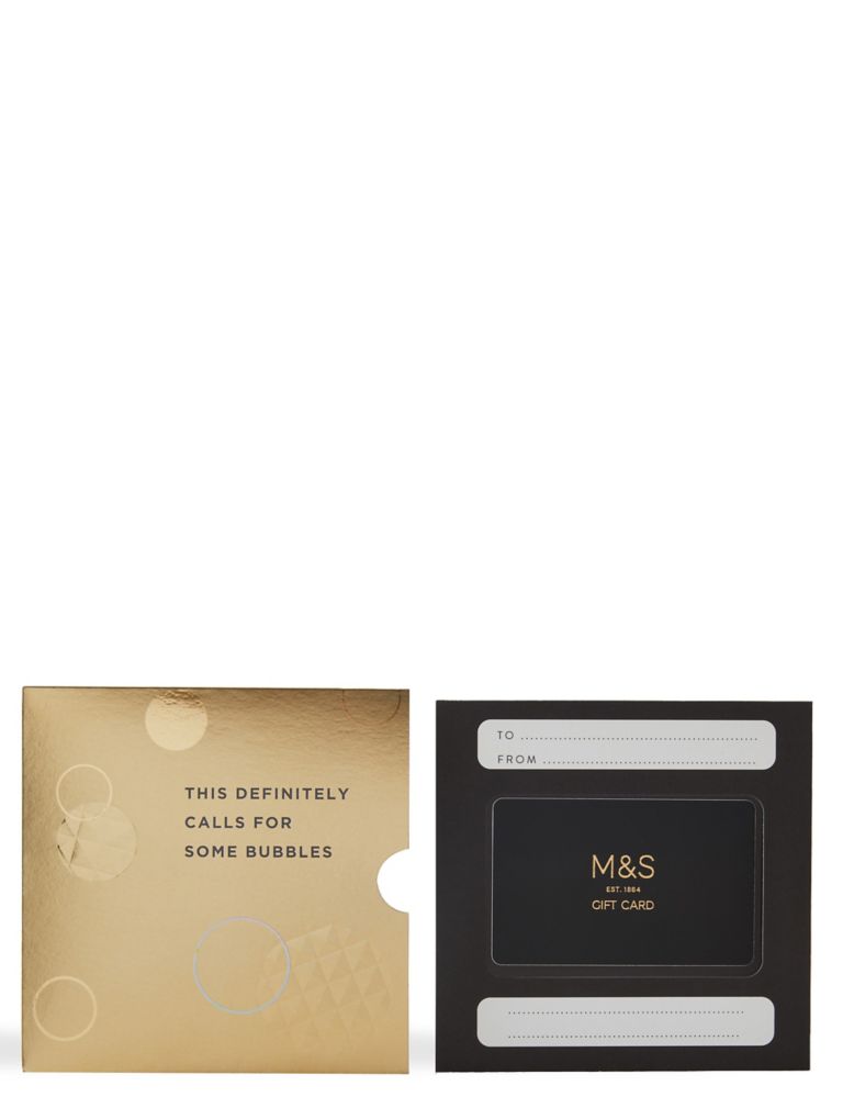 Gold Bubbles Gift Card 2 of 4